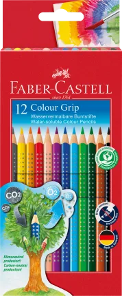 Faber-Castell colored pencils Color Grip, 12 pcs