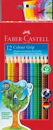Faber-Castell colored pencils Color Grip, 12 pcs