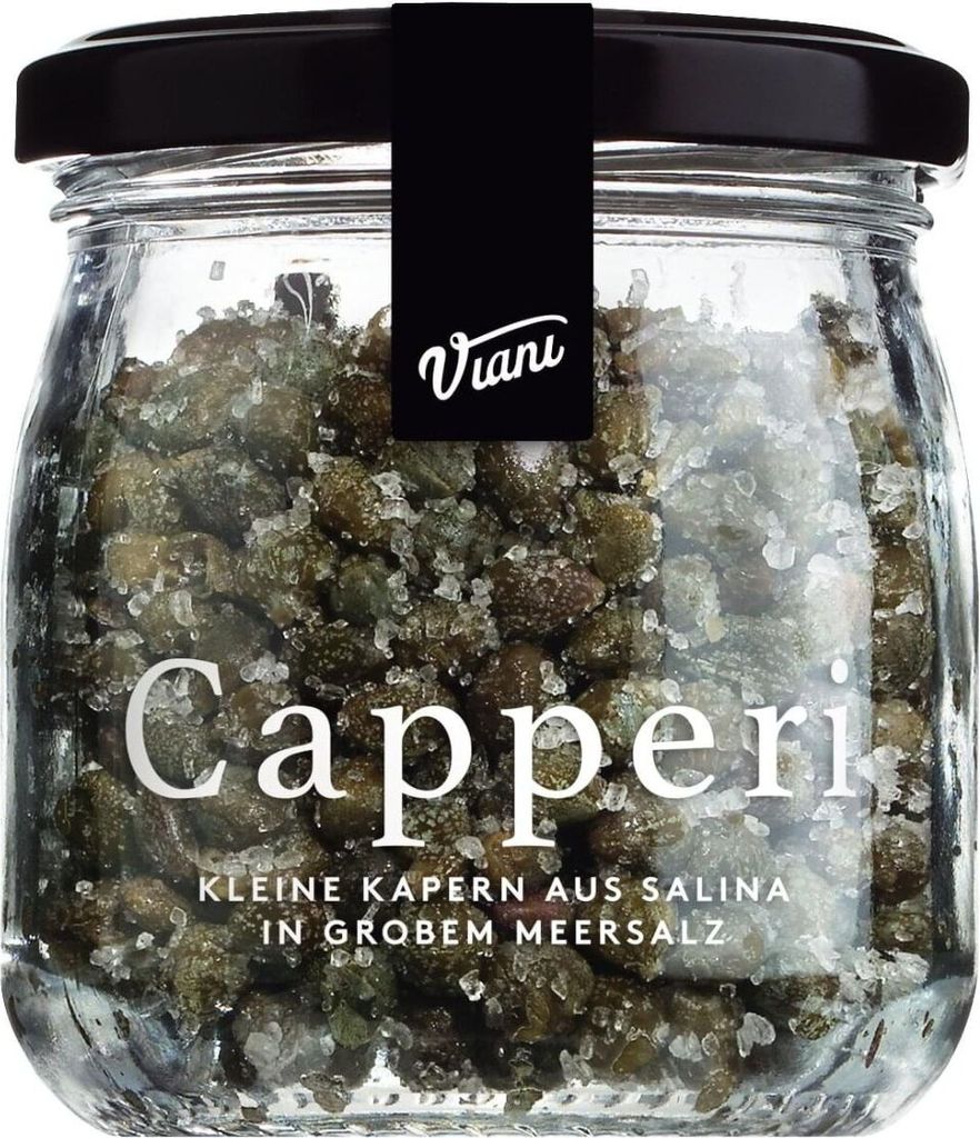 Viani Capperi Capers in coarse sea salt 120 g