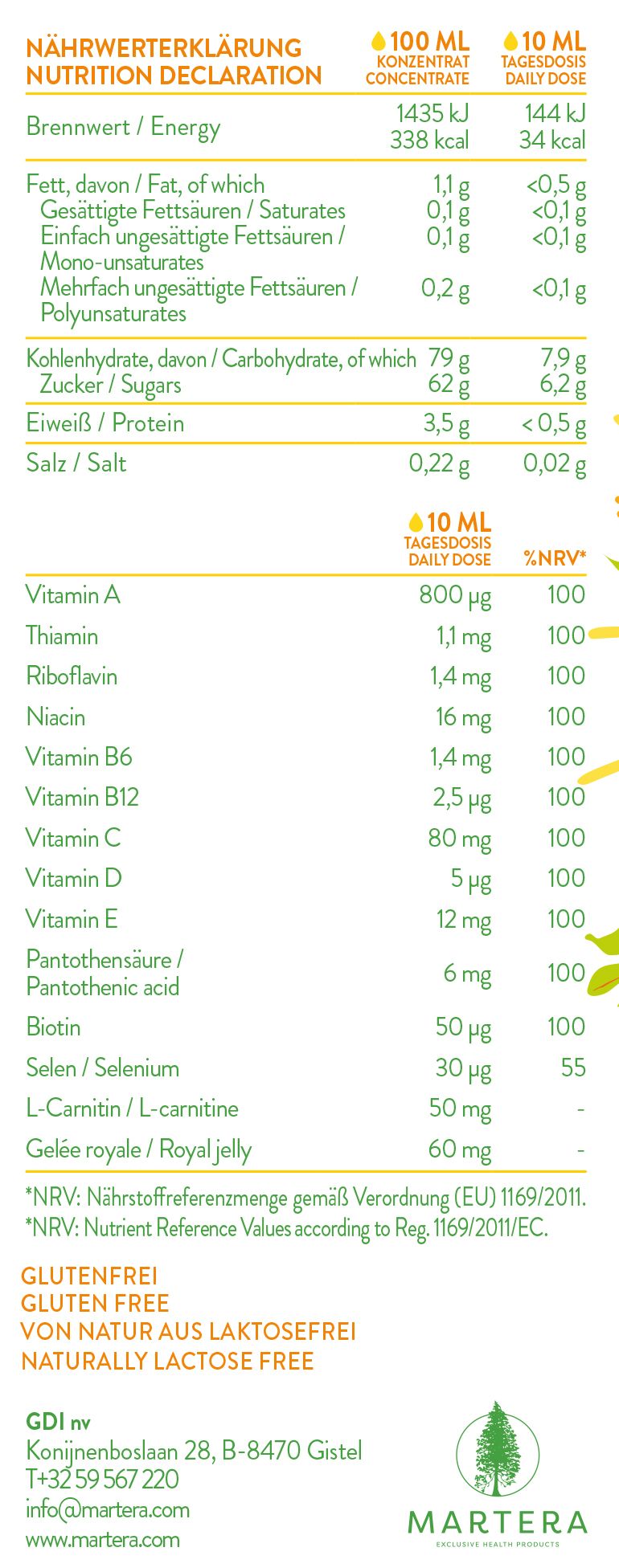 Vibracell® vitamin concentrate