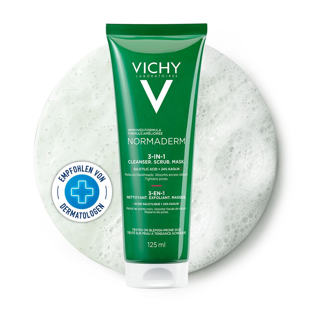 VICHY NORMADERM 3in1 peeling + cleansing cream + mask