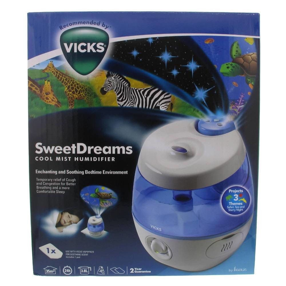 VICKS® Sweetdreams humidifier with play of light