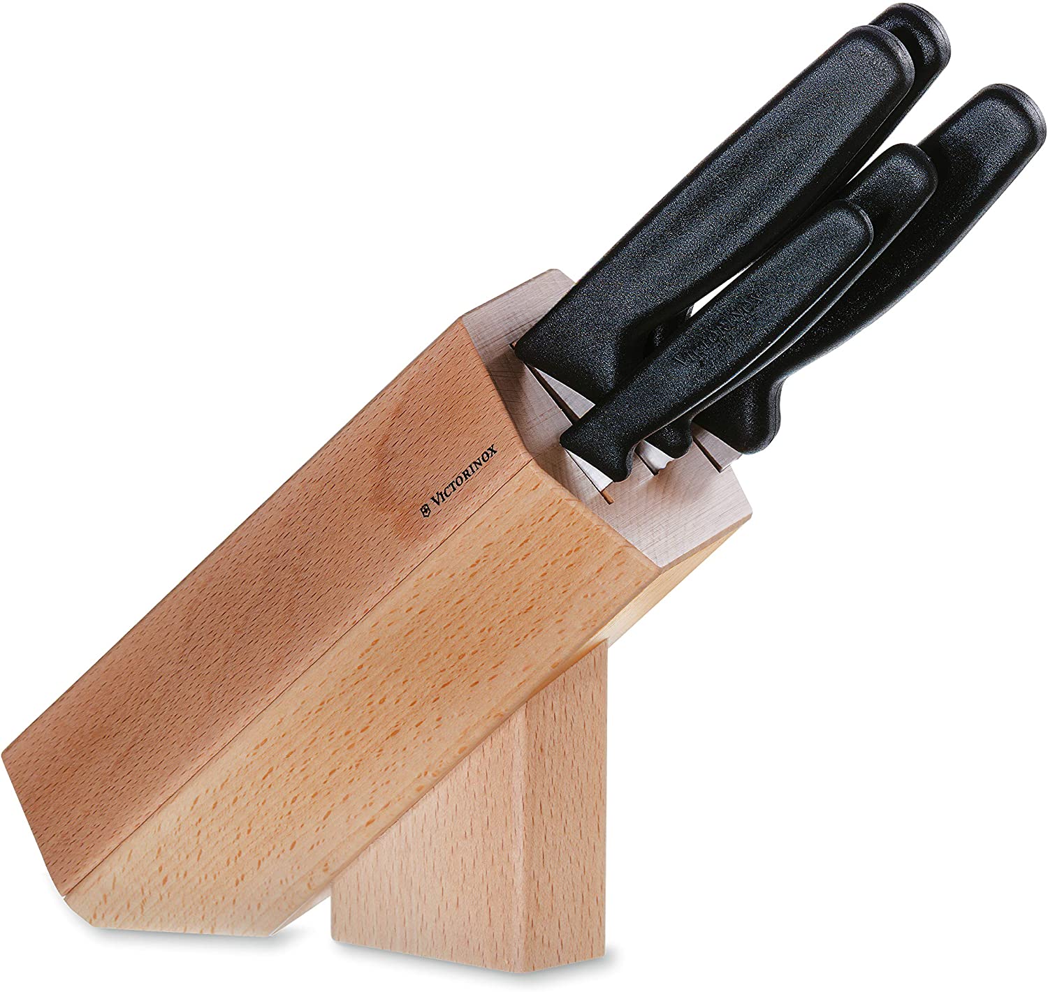 Victorinox Accessory – Beech Wood Knife Block, 5.1183.51
