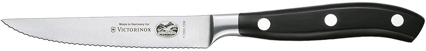 Victorinox Grand Maître Serrated Steak Knife 12 cm Dishwasher Safe Black