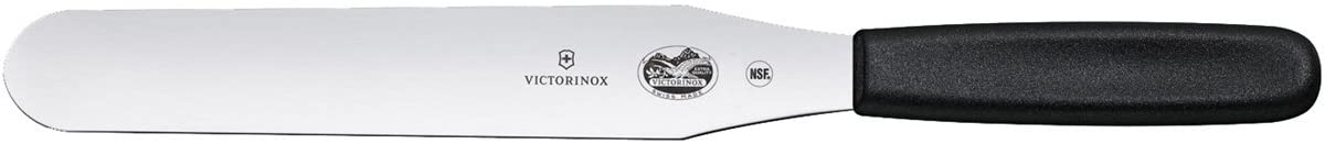 Victorinox Swiss Classic Spatula for Baking, 23 cm, Flexible, Stainless Steel, Rustproof, Dishwasher Safe, Black