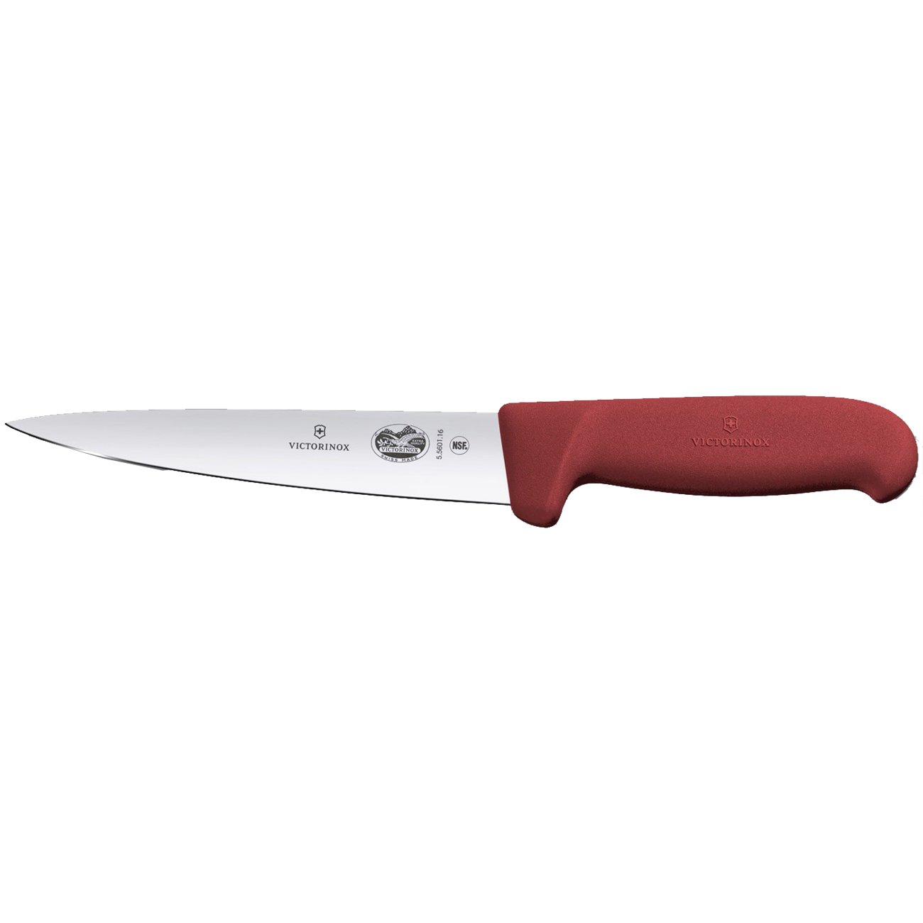 Victorinox Fibrox Knife Stechmesser Red Length 16 Cm, 5.5601