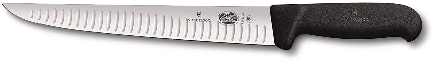 Victorinox Fibrox Knife Kitchen Knife, Black , 25 cm