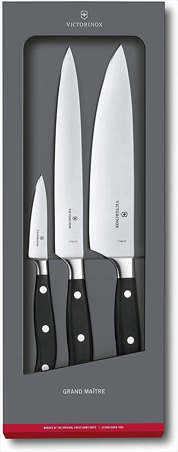 Victorinox Fully Forged Chef\'s Set, Set of 3, Black