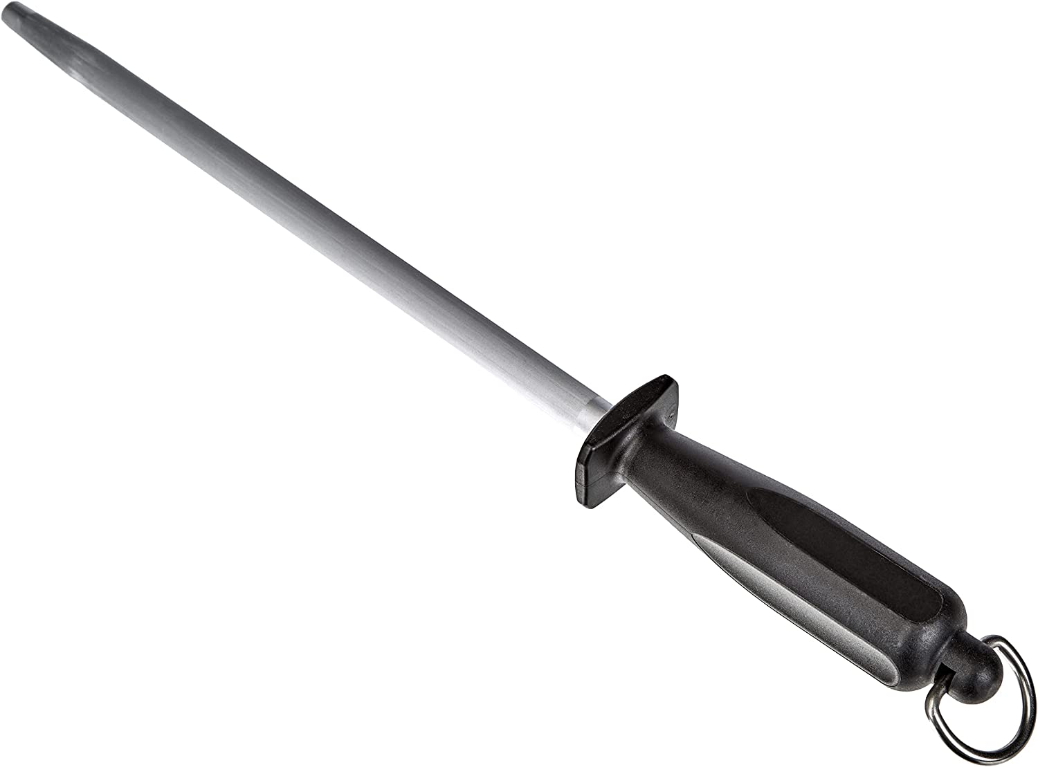 Victorinox Sharpening Kitchen Steel 27cm Round Black Scrub Knife, White