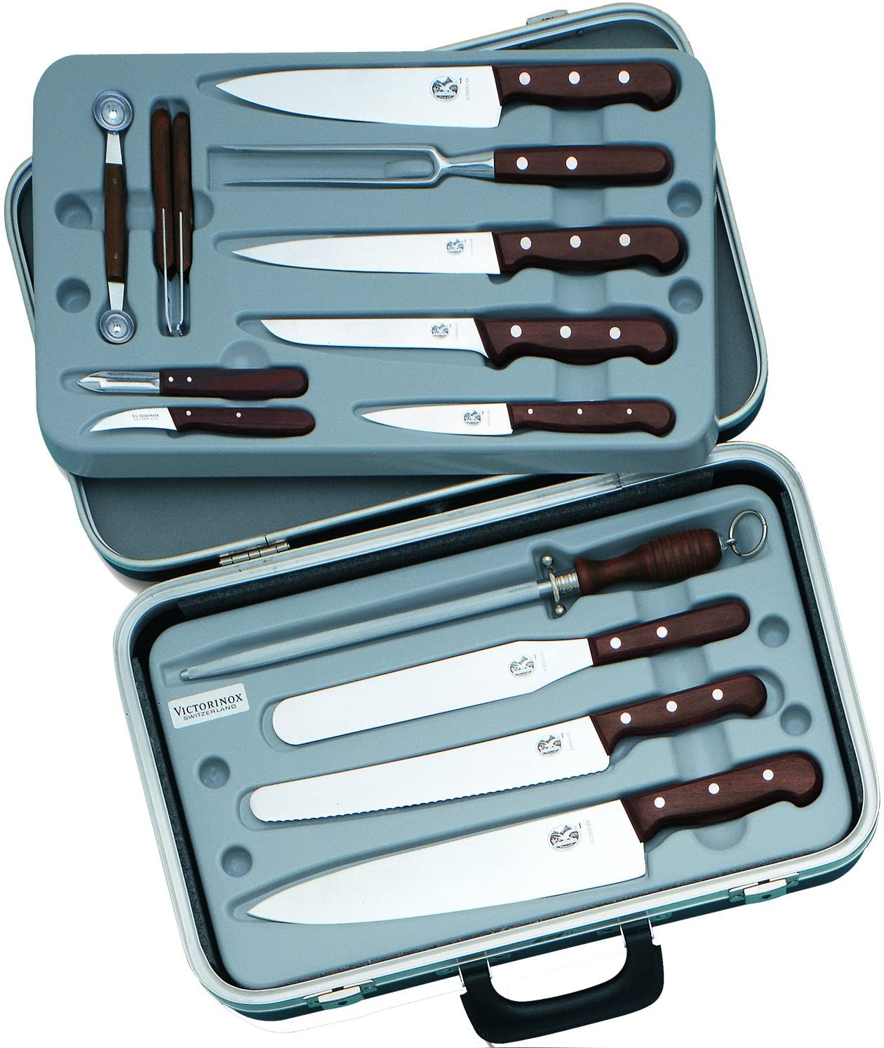 Victorinox - Small Chefs Case With Knives - Rosewood