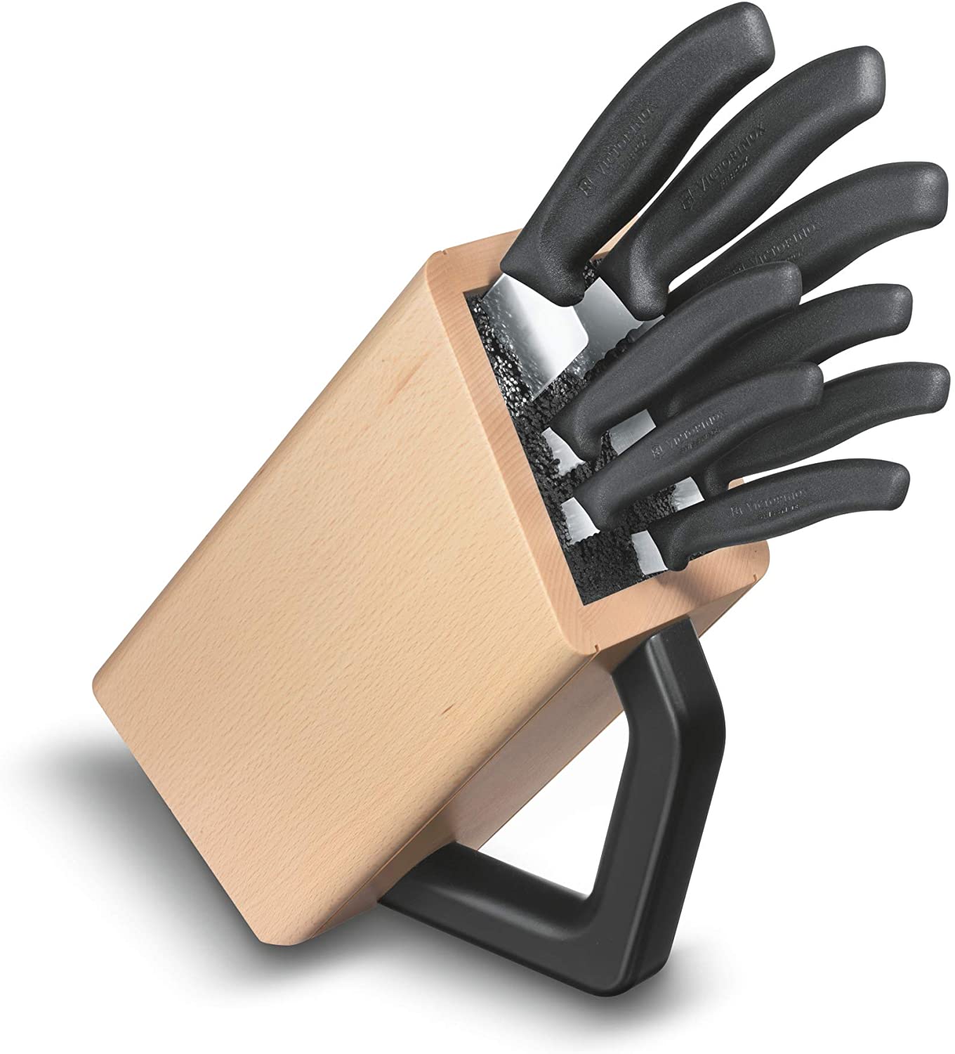 Victorinox Swiss Classic 8-Piece Knife Block with 8 Kitchen Knives Wood