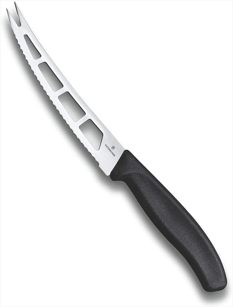 Victorinox Swiss Classic Butter Knife, Serrated, Dishwasher Safe, Black