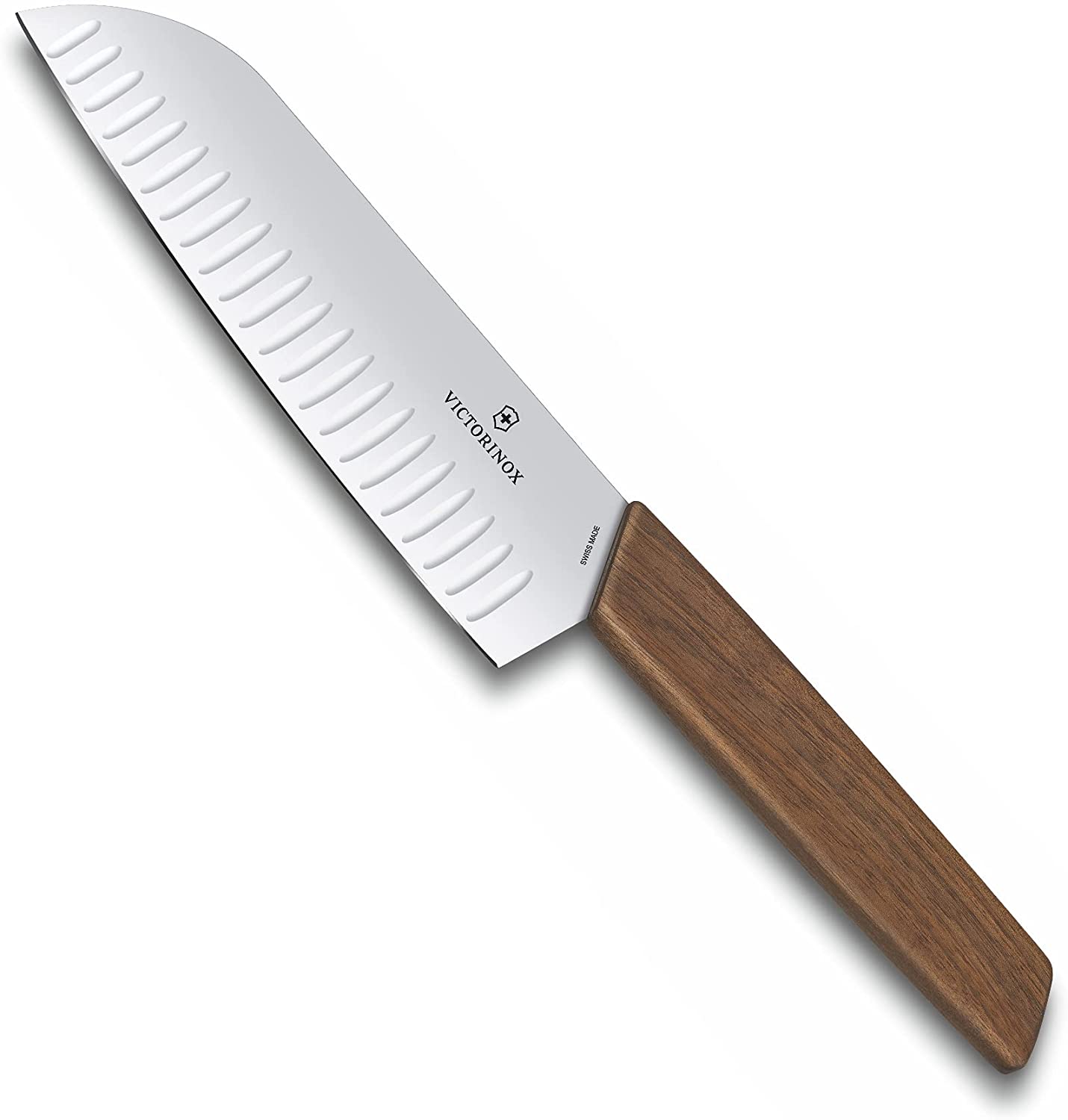 Victorinox Swiss Modern Santoku Knife 17 cm Nut