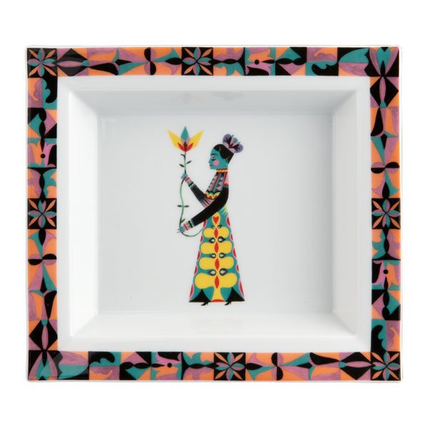 Vide-Poche storage tray Olaf Hajek Flower Ballet Frau von Meissen