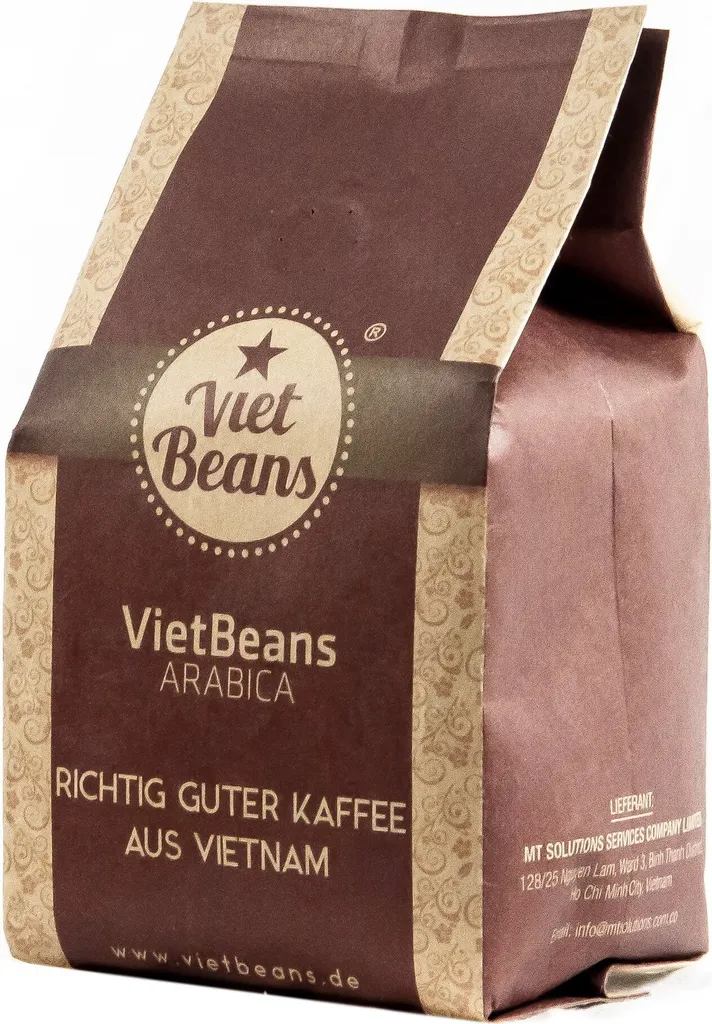 VietBeans 100% Arabica – Ground Roasted Coffee – Exclusive Highland Coffee – 250g
