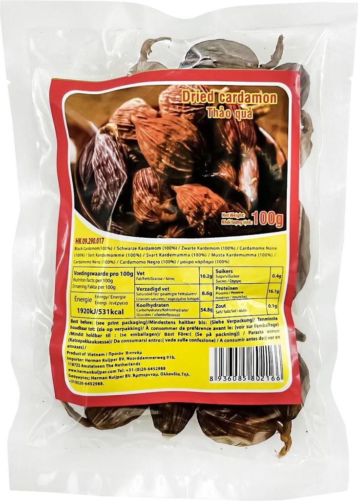Vietnam black cardamon Thao Qua Tsaoko 100g