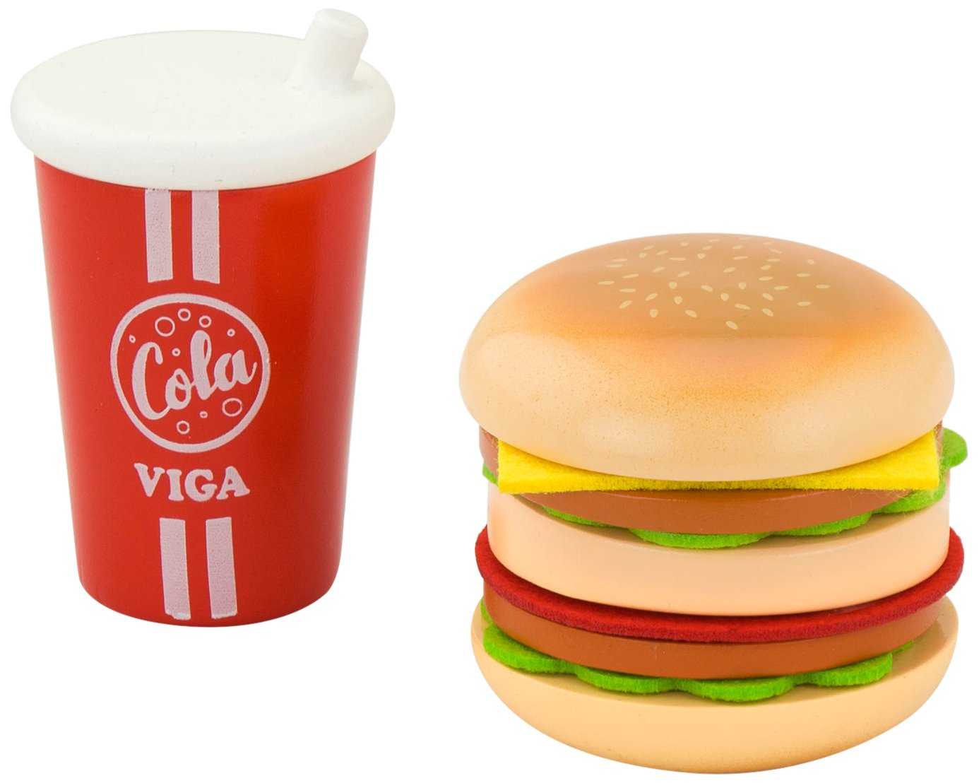 Eitech Viga Toys Cutting Kit Cola Burgers