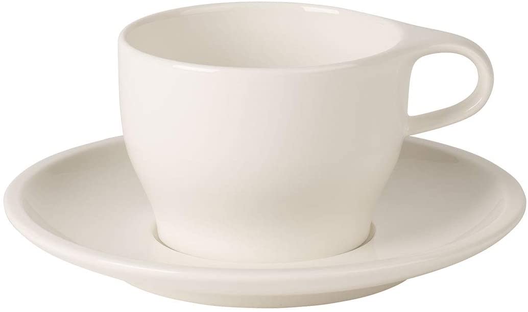 Villeroy & Boch Coffee Passion Latte Macchiato Set, Porcelain, White, 16.9 x 17 x 12.6 cm, 2 Units