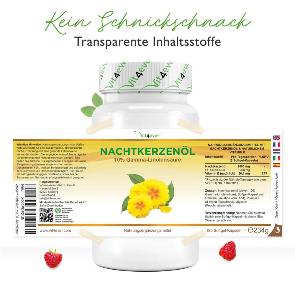 vit4ever Nachtkerzenöl