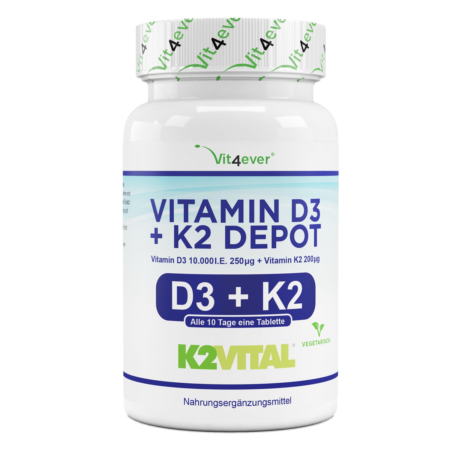 Vit4ever Vitamin D3 10,000 IU + Vitamin K2 200 mcg