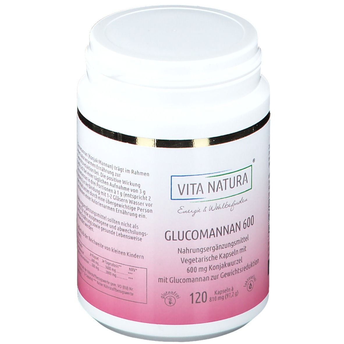 Vita Natura® Glucomannan 600 mg