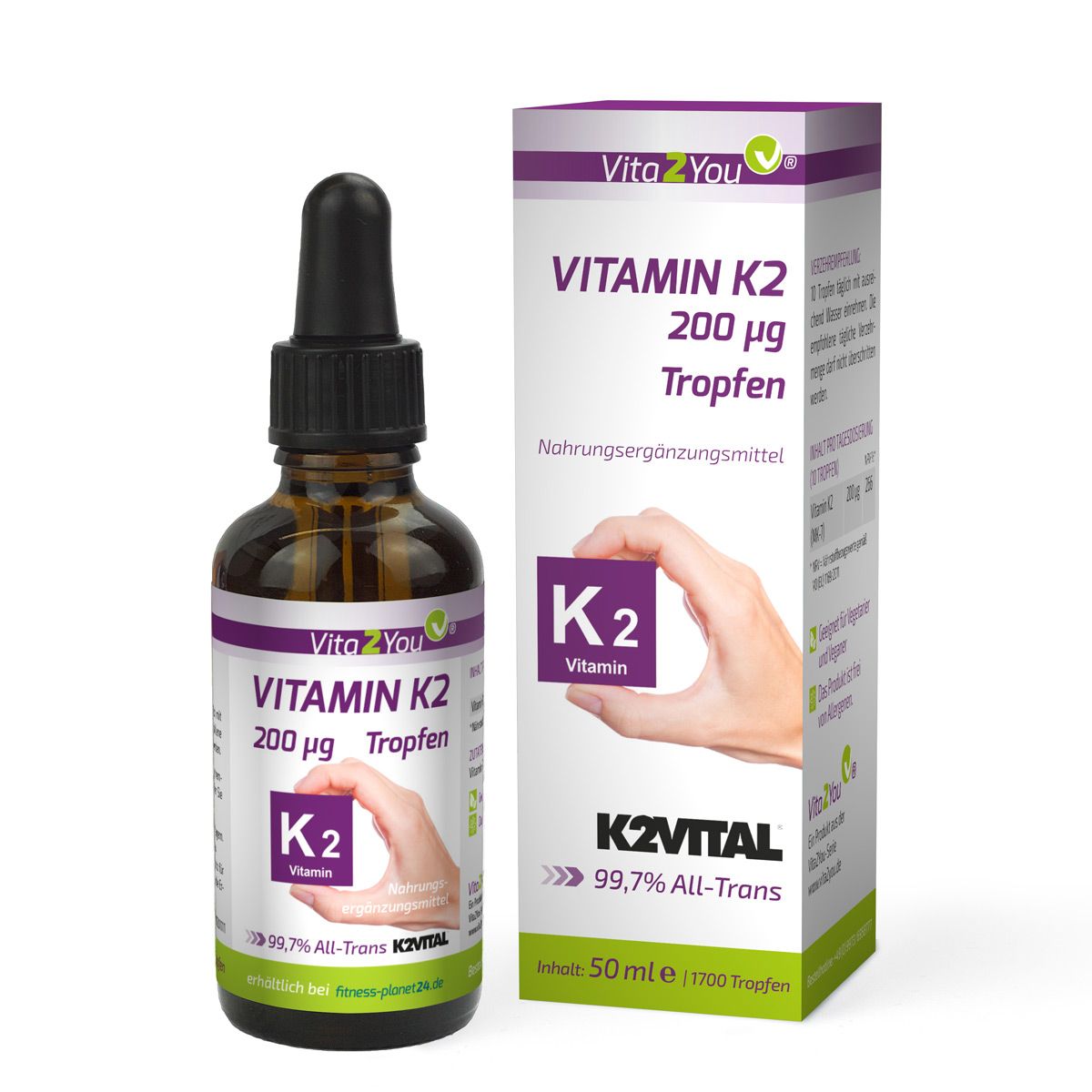 Vita2You Vitamin K2 drops 200μg - K2VITAL