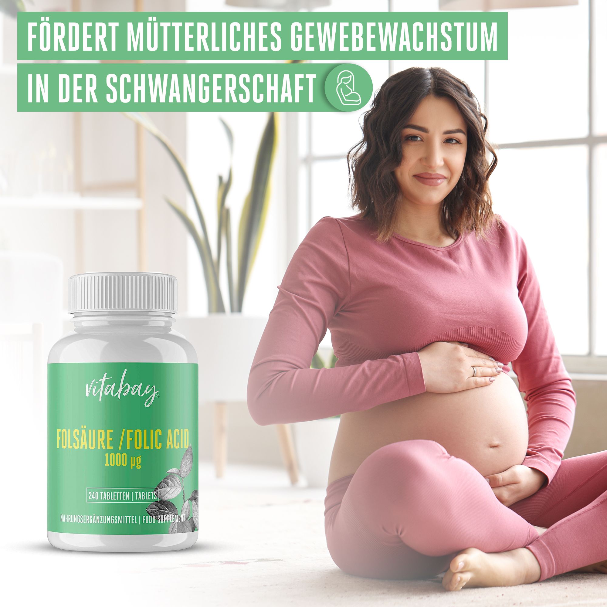 Vitabay Folic Acid - Folic Acid - 1000 mcg