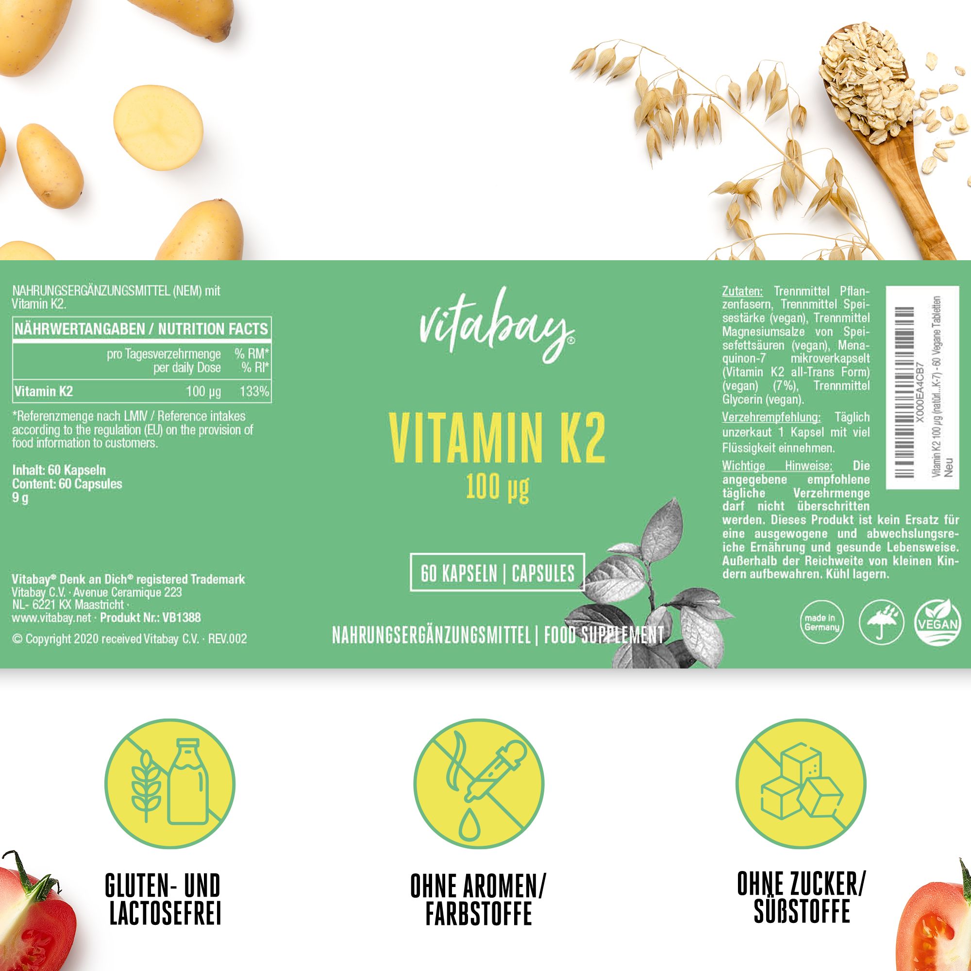 Vitabay Vitamin K2 100 µg