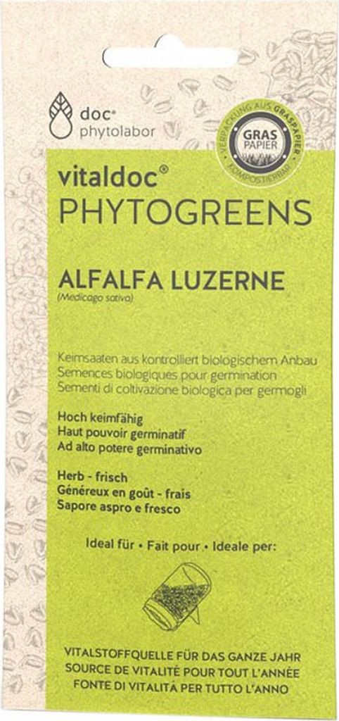 vitaldoc® PHYTOGREENS Keimsaat - Alfalfa 65g