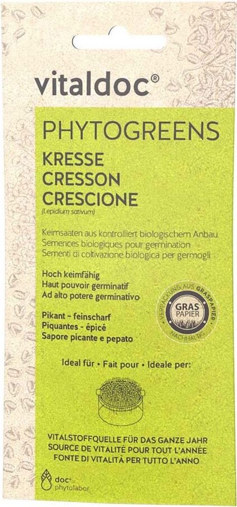 vitaldoc® PHYTOGREENS Keimsaat - Kresse 70g
