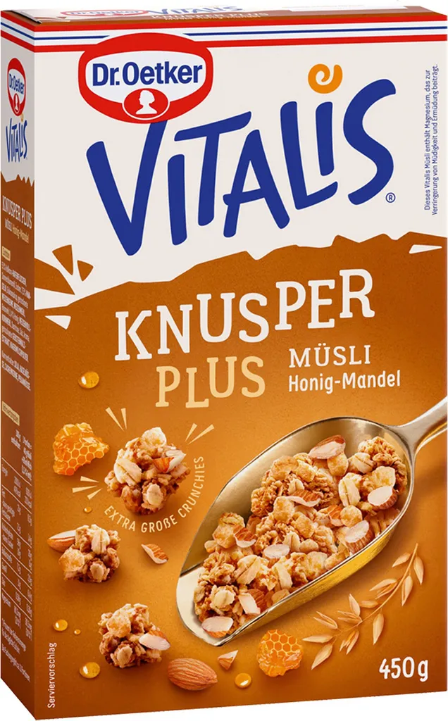 Vitalis Knusper Plus Honig-Mandel 0,45Kg