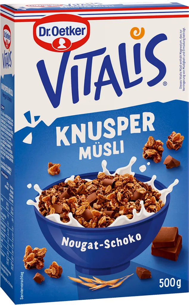 Vitalis Knuspermüsli Nuss Nougat 0,5Kg