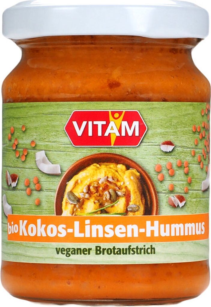 Vitam Kokos Linsen Hummus -- 115g