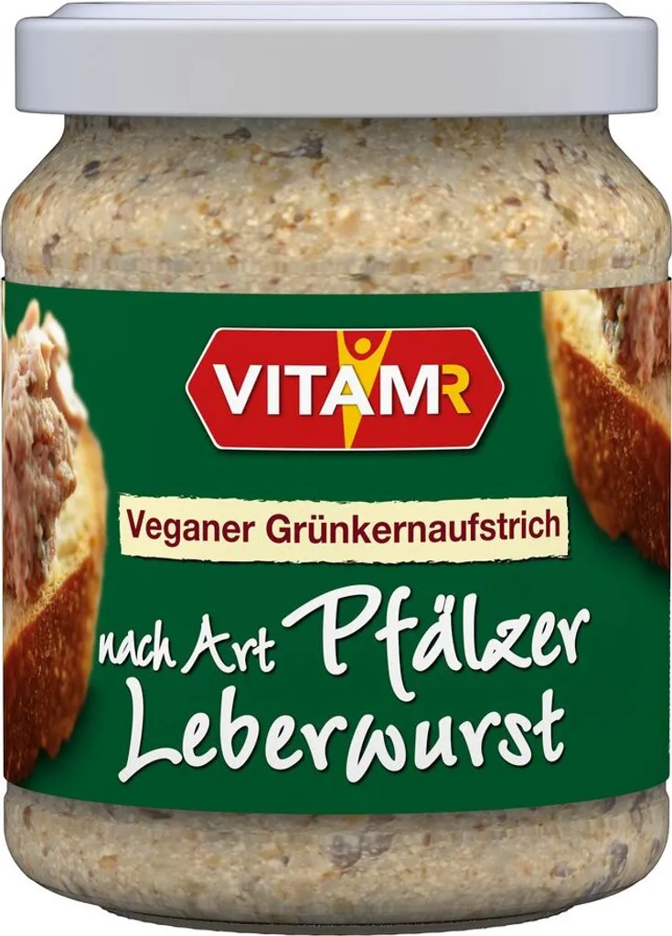 Vitam Veganer Grünkernaufstrich nach Art Pfälzer Leberwurst -- 120g