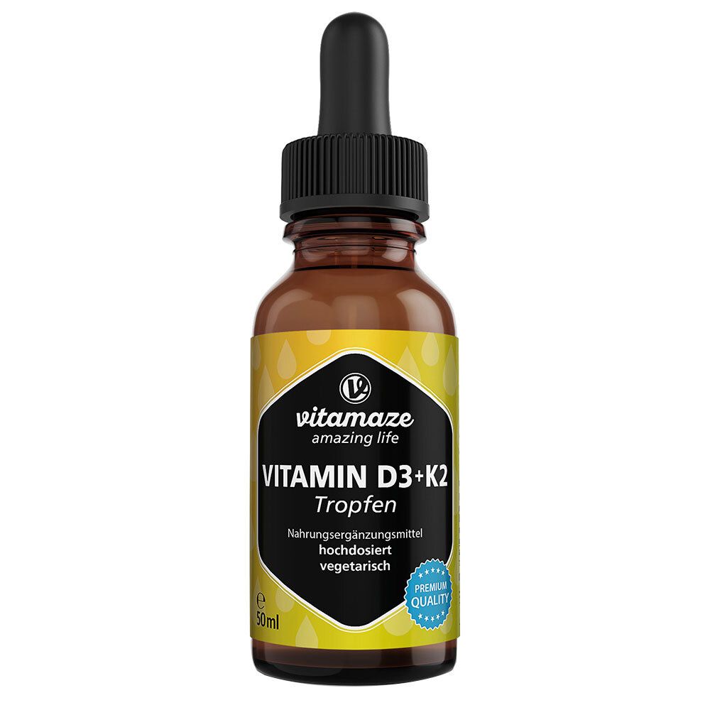 Vitamaze vitamin D3 + K2 drops in high doses
