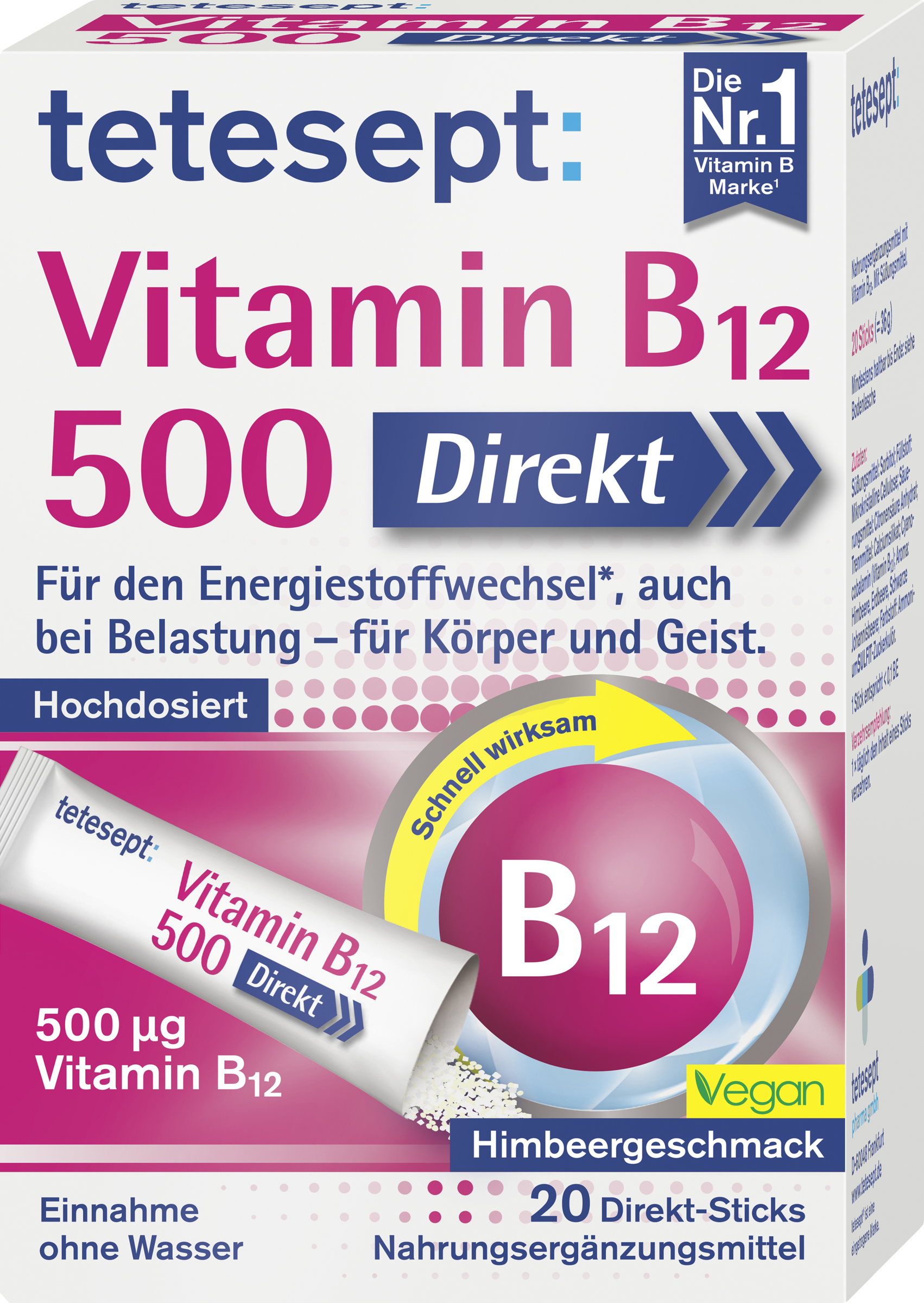 Vitamin B12 Sticks 500µg