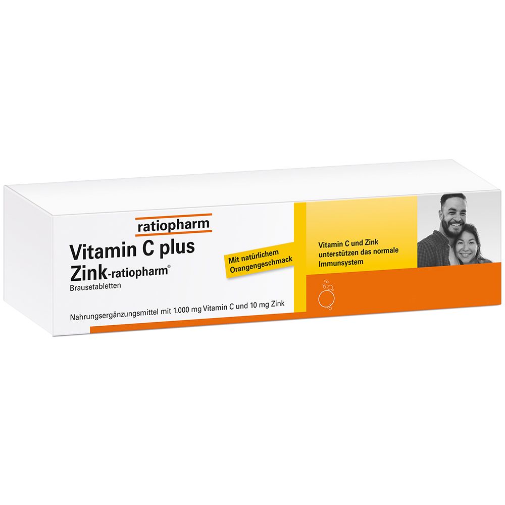 Vitamin C Plus Zink-Ratiopharm® effervescent tablets