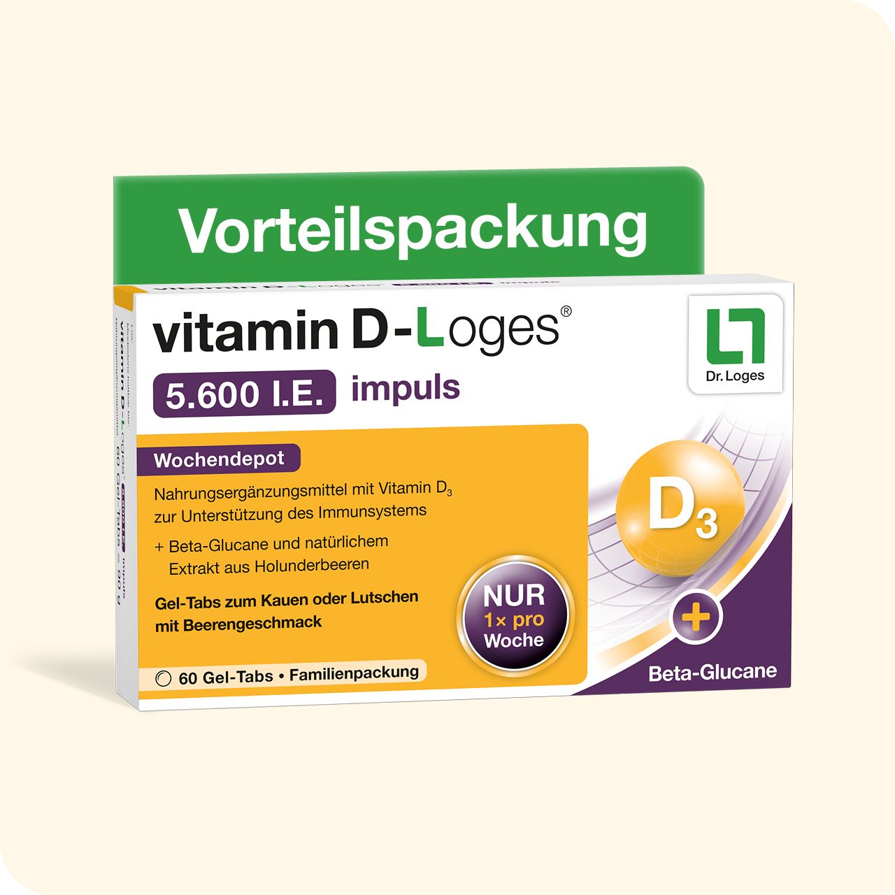 vitamin D-Loges® 5.600 I.E. impuls