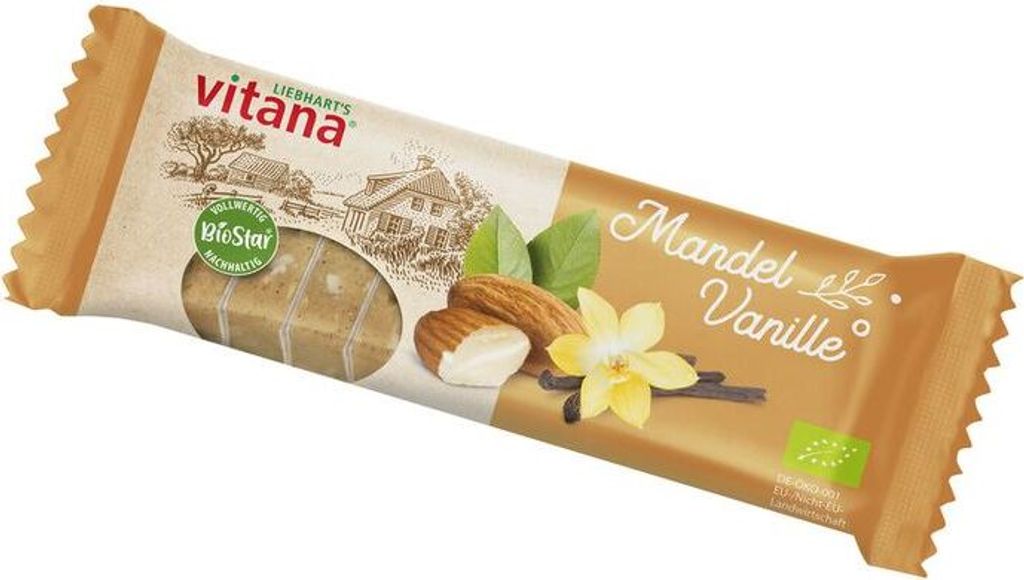 Vitana Mandel-Vanille-Fruchtschnitte -- 60g x 16  - 16er Pack VPE