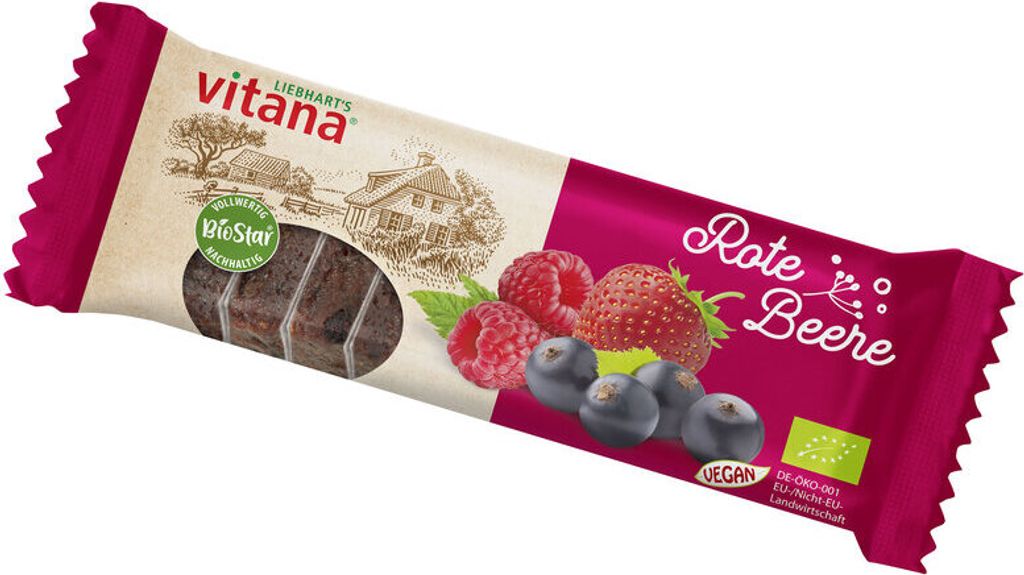 Vitana Rote-Beere-Fruchtschnitten -- 60g