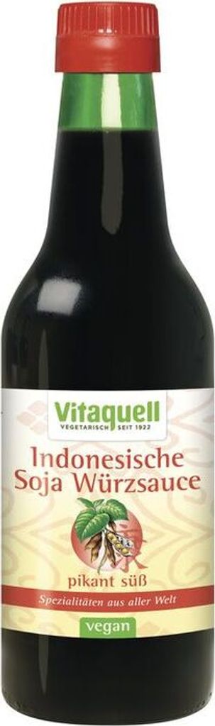 Vitaquell Indonesian soy seasoning sauce - 250ml x 6 - pack of 6 PU