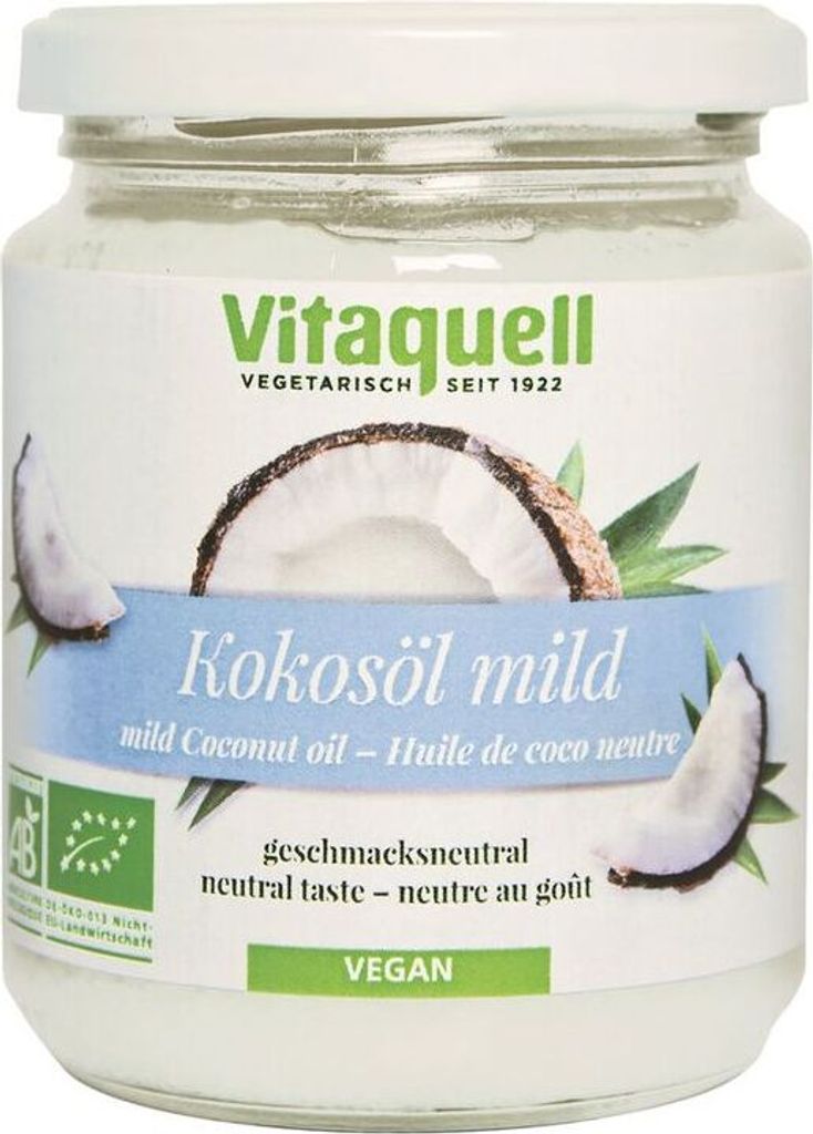 Vitaquell Kokosöl mild -- 215ml x 6  - 6er Pack VPE