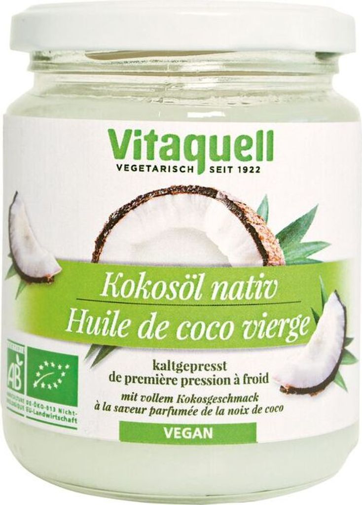 Vitaquell Kokosöl nativ -- 215ml x 6  - 6er Pack VPE