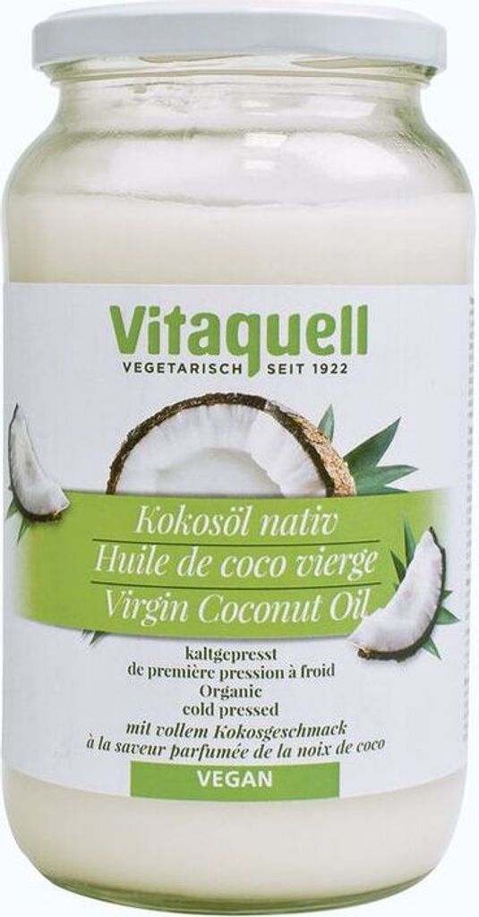 Vitaquell Kokosöl nativ -- 860ml x 2  - 2er Pack VPE