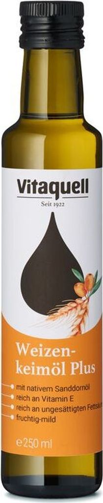 Vitaquell Weizenkeim-Öl Plus mit Sanddorn - 0,25l