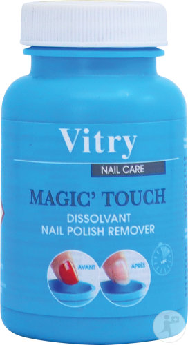 Vitry Nail Care nail polish remover MagicTouch bottle 75ml New formula