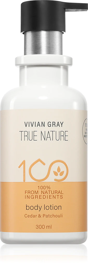 Vivian Gray True Nature Cedar & Patchouli nourishing body lotion