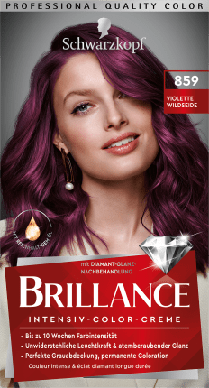 Schwarzkopf Brillance Hair color Purple Wild Silk 859, 1 pc
