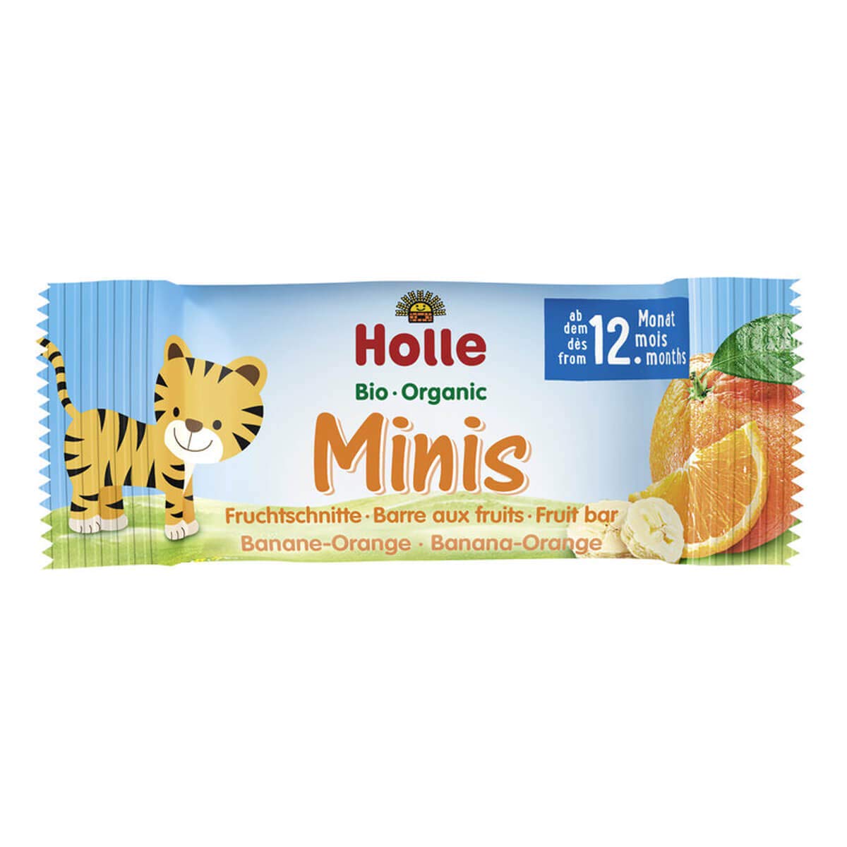 Holle - Bio-Minis Banane Orange Fruchtschnitte - 100 g - 7er Pack