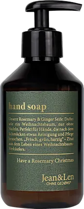 Jean & Len Liquid soap rosemary & ginger, rosemary & ginger, 250 ml